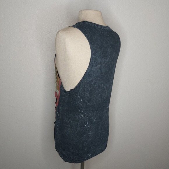 Coca Cola Womens Tank Top Small The Classic Grey Distressed Holes Party Favorite - Picture 5 of 12